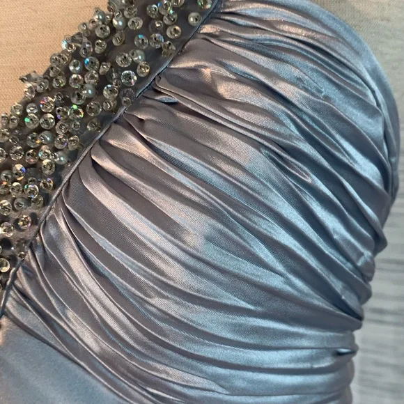 Cache Metallic Silver Halter Dress - Picture 8 of 16